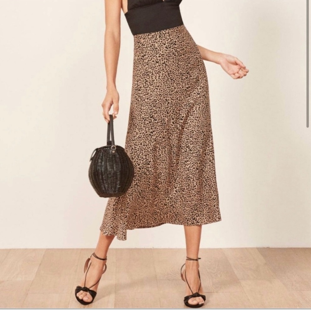 Reformation Bea Skirt in Leopard